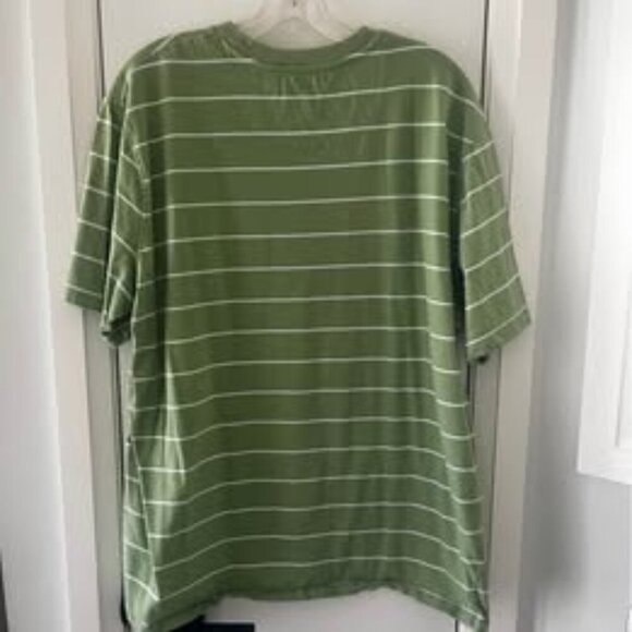 Green White Striped Cherokee T shirt with Pocklet Size XL Vintage Comfy Classic - Picture 2 of 4